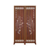 办公室现代卧室复古客厅墙家用隔断隔断遮挡移动屏风折叠中式 简约