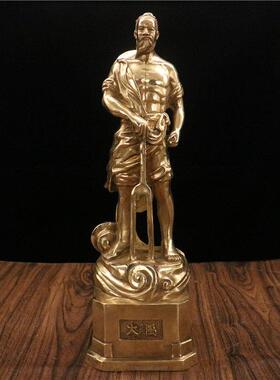 大禹青铜奖杯礼品合作个性化大禹水雕家居办公装饰工艺饰品