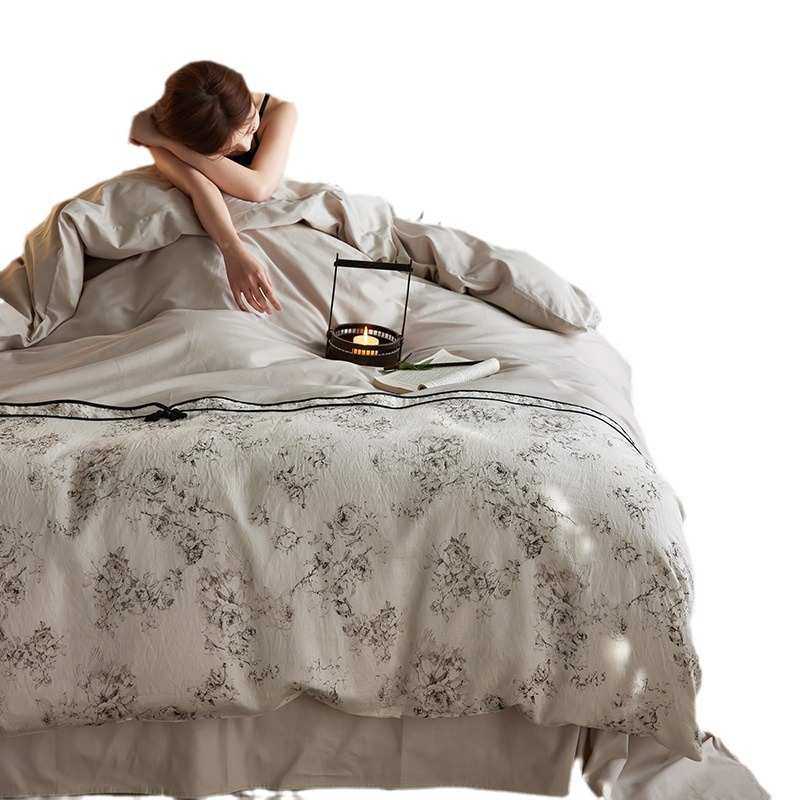 国床上用品四夏季中式丝棉被套件套丝古典冰全床单风天新棉,床上用品,床品套件/四件套/多件套,淘宝优惠券,粉丝福利购,淘宝优惠卷