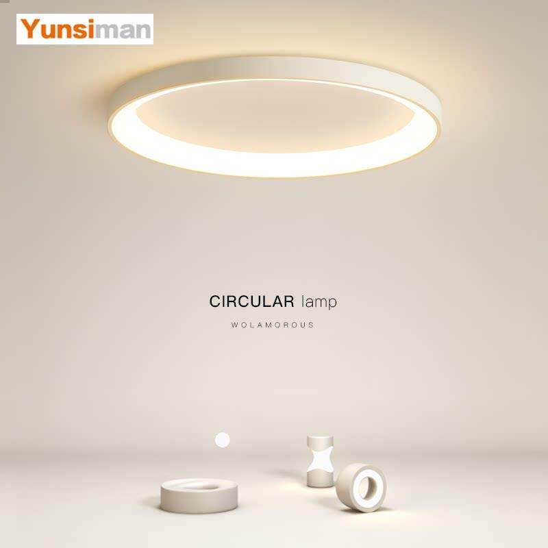 韵丝蔓简约LED吸顶灯创意圆形卧室灯超薄客厅灯饭厅2025新款灯具