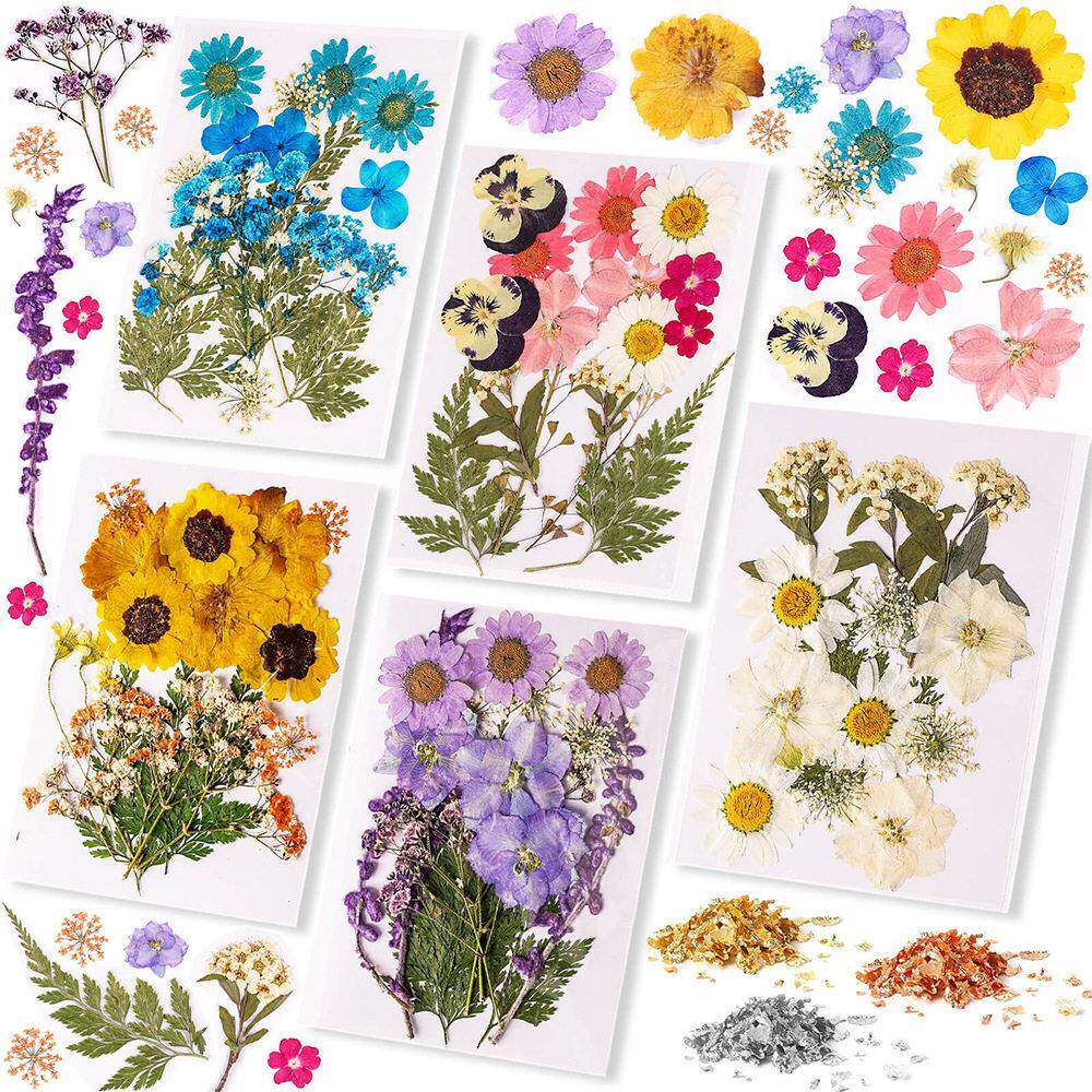 巧巧压花干花套装滴胶diy材料花包手机壳手工饰品押花贴花标本