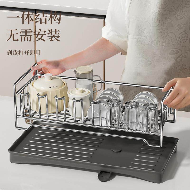 厨房碗碟架窄款收纳架不锈钢沥水架碗架厨房水槽收纳架台面沥水架