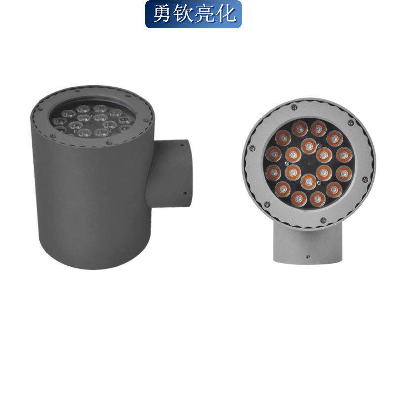户外壁灯30W防水LED圆形双头上下照COB墙壁灯聚光走廊过道洗墙灯