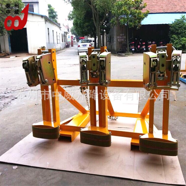 供应油桶搬运车夹具夹吊 三桶六夹油桶装卸抓桶器抱桶器夹桶钳