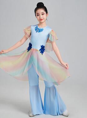 正品有一个地方叫故演乡服舞蹈儿童逸古典舞出服飘中国风扇子表演