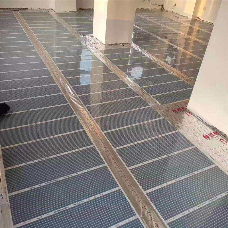石墨烯电地暖封装超导电热膜家用瓷砖木地板专用电热膜防水防漏电