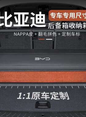适用于比亚迪海鸥海豚驱逐舰05海豹06海狮07EV/e2后备箱储物盒