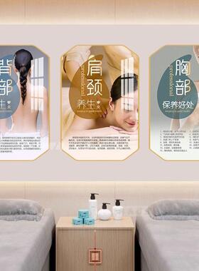 美容院装饰画会所理疗SPA背景画中医养生馆墙画美容美体定制挂画
