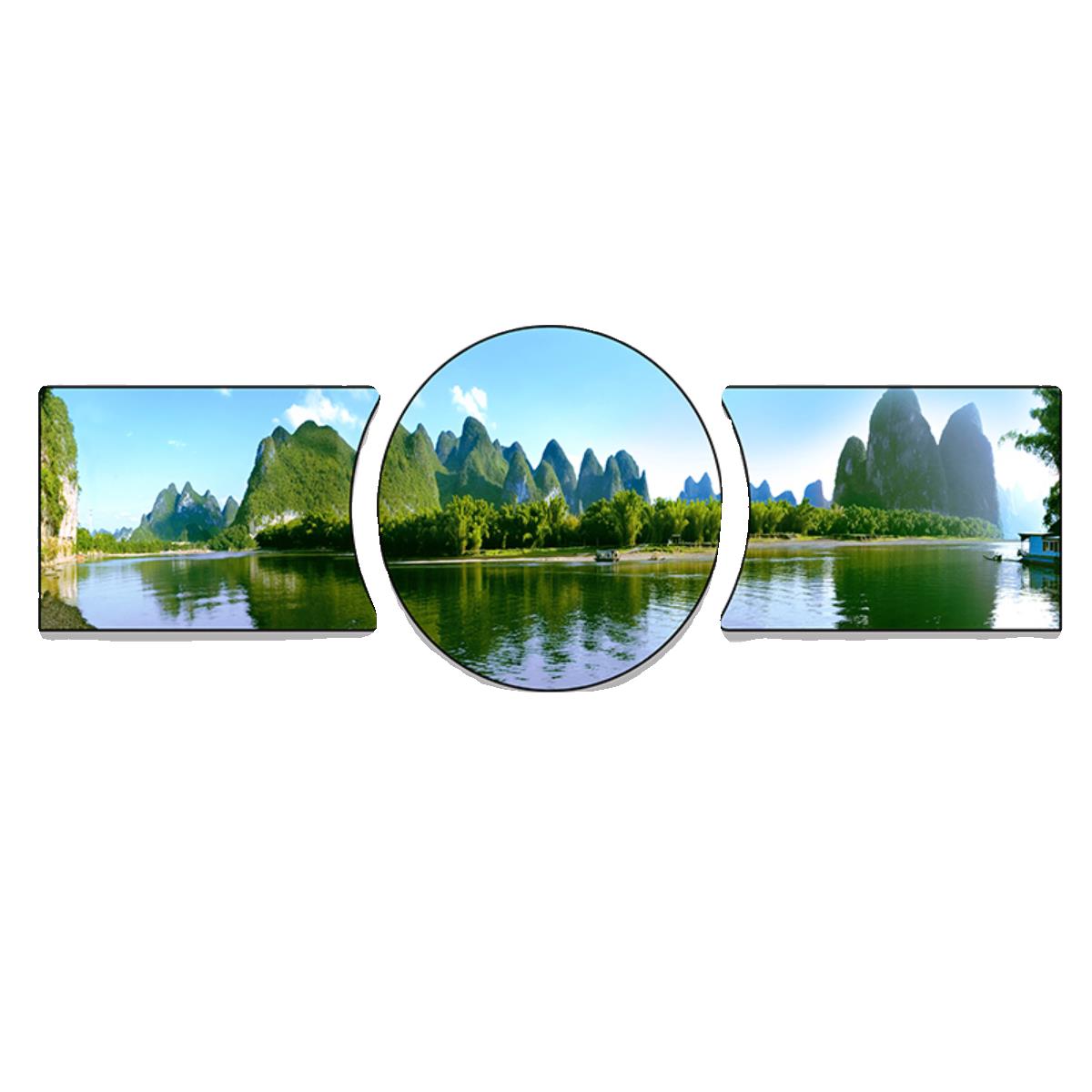 客厅装饰画沙发后面挂画青山绿水山水风景画背景墙招财风水靠山画