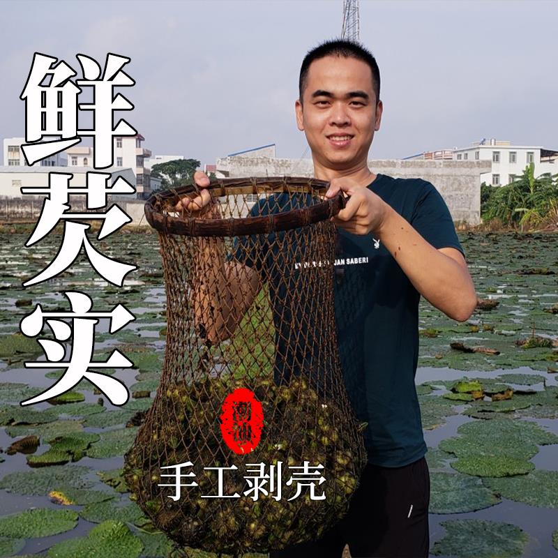 潮州山哥新鲜生芡实潮汕特产农家自种商用白芡实果家用甜品鸡头米