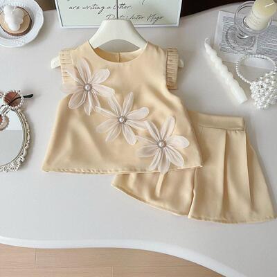 Girls Printed T-shirt + Short Pants Outfit Infant Kids