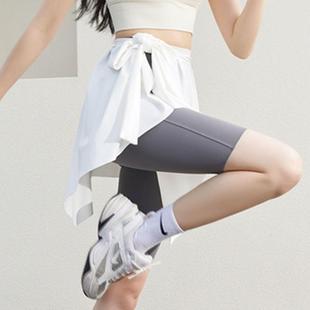 运动 遮屁股神器夏季 屁帘女舞蹈瑜伽一片式 半身遮臀遮挡裙罩鲨鱼裤