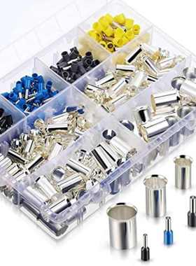 货源 440pcs盒装 冷压接头管型预绝缘接线端子搭配裸端子组合