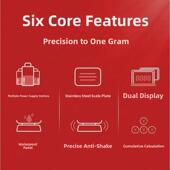 电子秤商业小型企业家庭30公斤高精度数字称重蔬菜销售盘摊位公斤