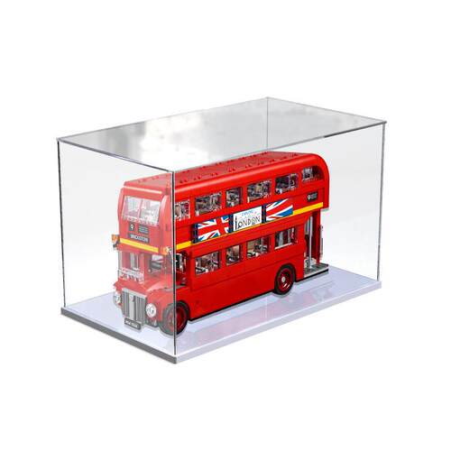 亚克力展示盒10258 伦敦巴士创意百变高手透明LEGO积木罩子防尘盒