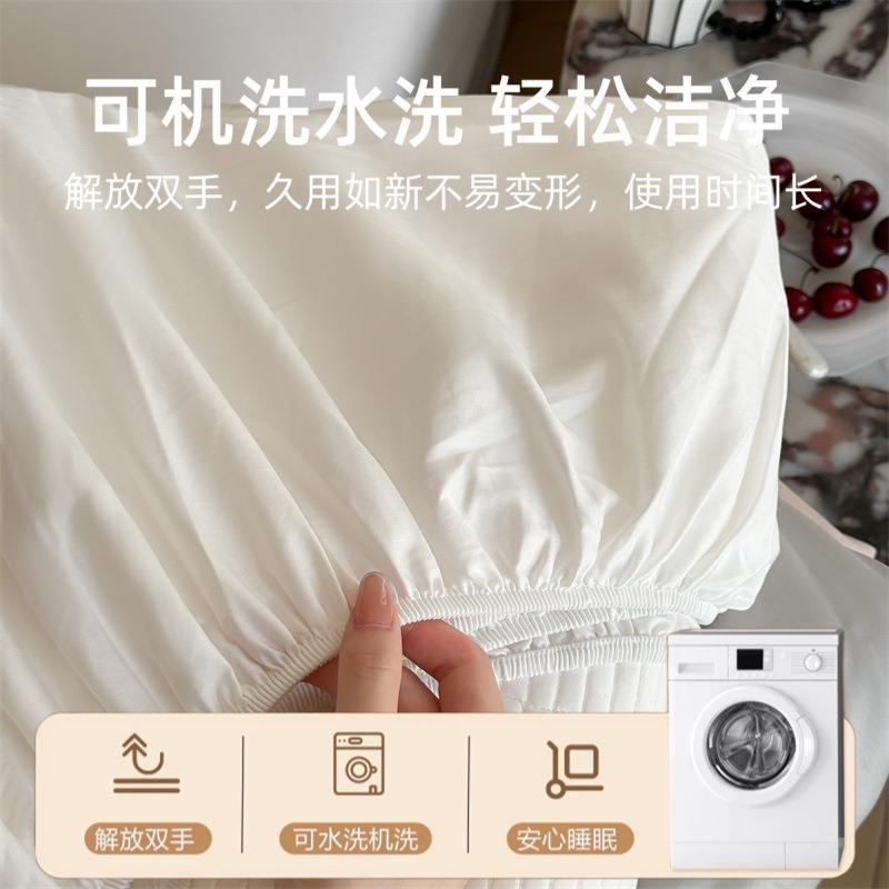 长绒棉夹棉棉床床笠床垫席梦Swsw思全保套纯棉可水洗防滑笠罩1护.