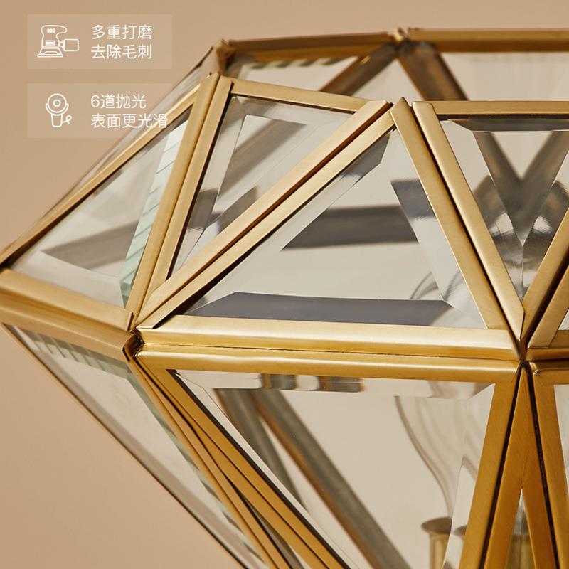 美式过道星星吸顶灯简约轻奢玄关门口吸顶灯酒店走廊砖石小吸顶灯