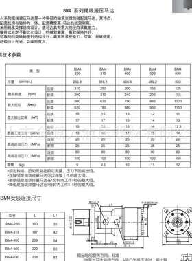 镇江大力液压马达摆线马达功率大大扭矩BM4-200-PM3旋转马达串并