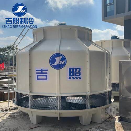 上海玻璃钢圆形逆流冷却塔空调系统循环水冷却速度快安全稳定
