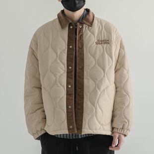 【美式覆古】Ander Jurnal刺绣休闲外套男宽松领带夹春秋翻领夹克