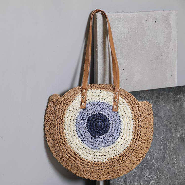 厂家托特包大容量包草编包编织包女包沙滩包度假包
