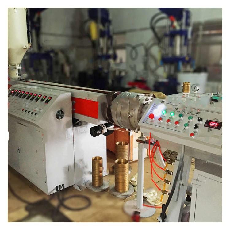 厂家拉管机ABS/PE/PP单螺杆塑料管材生产线设备