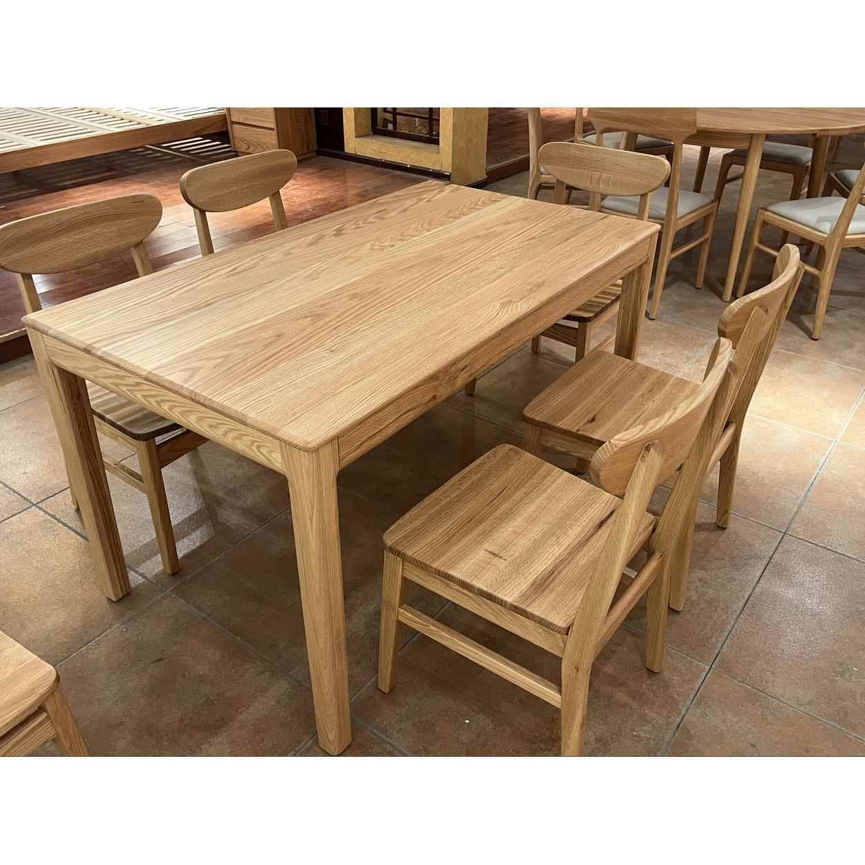 全木原用饭桌客实厅长桌小家户型木桌子餐厅多人位餐桌厂家WVV色