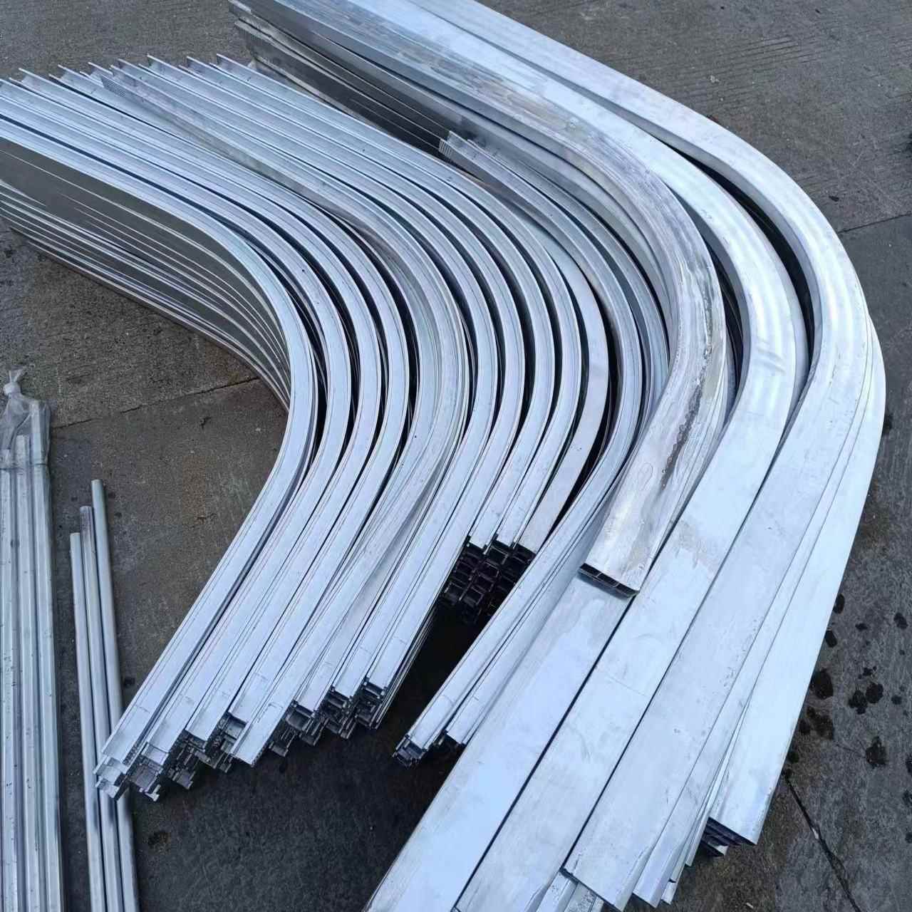 方管扁管圆管折弯拉弯圆弧拱形加工不锈钢包边镀锌铁尺寸定制