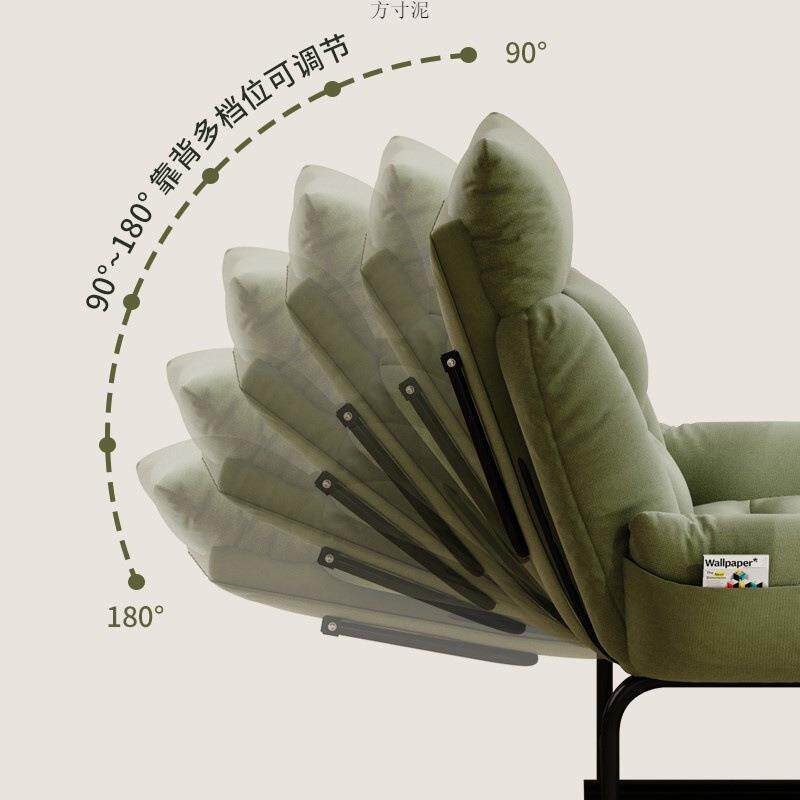 躺椅办公室午休午睡折叠床家用休闲可躺可坐两用电脑椅懒人沙发椅