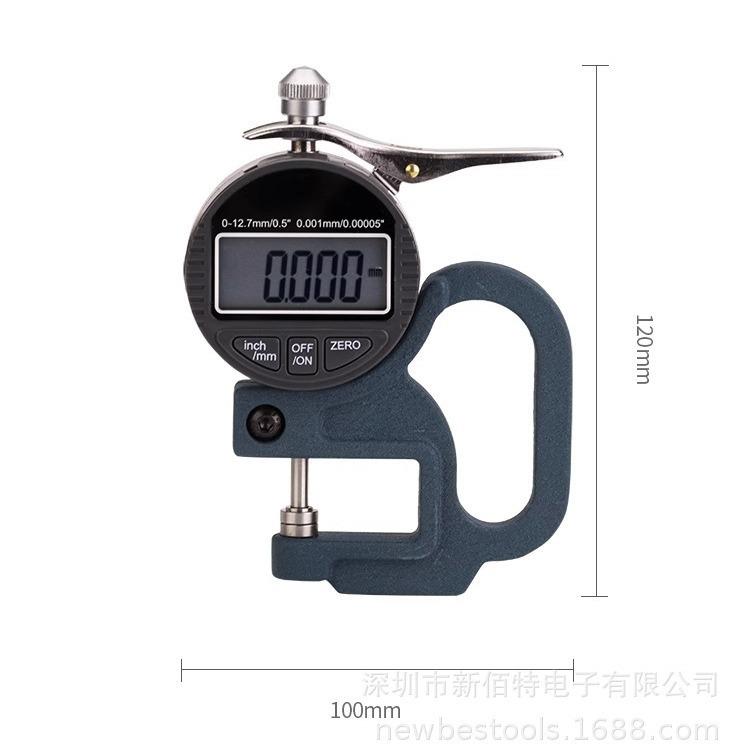 数显百分千分测厚仪SM-112SM-114表纸张薄膜布料胶带皮革管壁珠宝