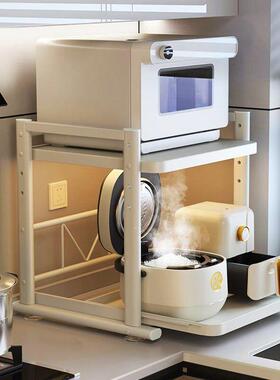 Drawable rice cooker storage rack, kitchen microwave stand,