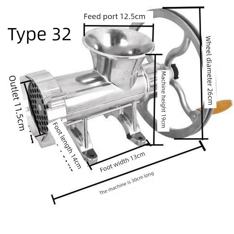 No. 32手摇家用绞肉机手动绞肉工具绞肉鸡鸭架商品型烤肉肠机灌肠