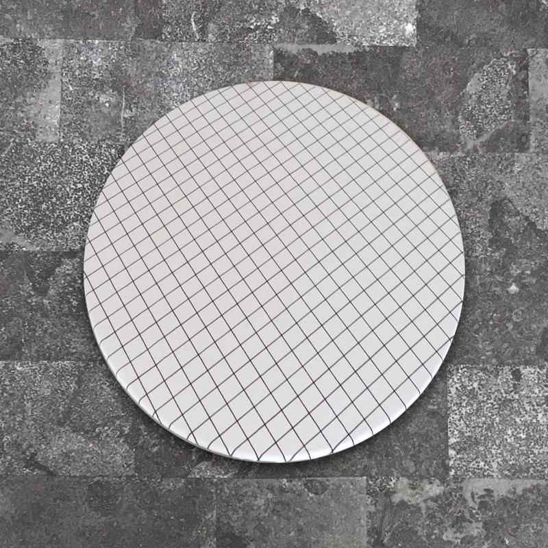 高档纯圆桌防水防烫免洗桌垫PV套C圆形餐桌布包边茶几色垫桌布圆