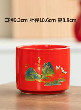 陶瓷陶土花盆大小吊兰绿植风格耐用栽花花卉客厅水仙欧式养鱼缸