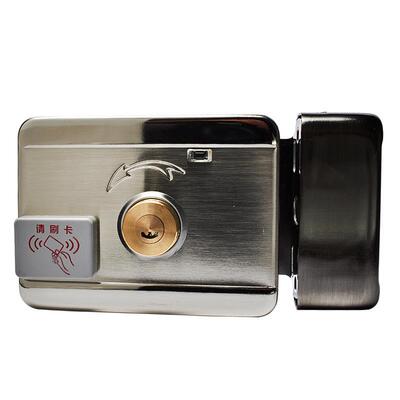 双头ID刷卡锁禁刷卡智能锁静锁铁门锁出屋门酒店感应不锈钢电租子