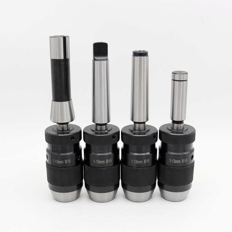 莫氏4号锥柄接杆MT2 3 4-b16 配自紧式钻夹头1-13 1-16mm B16 B18