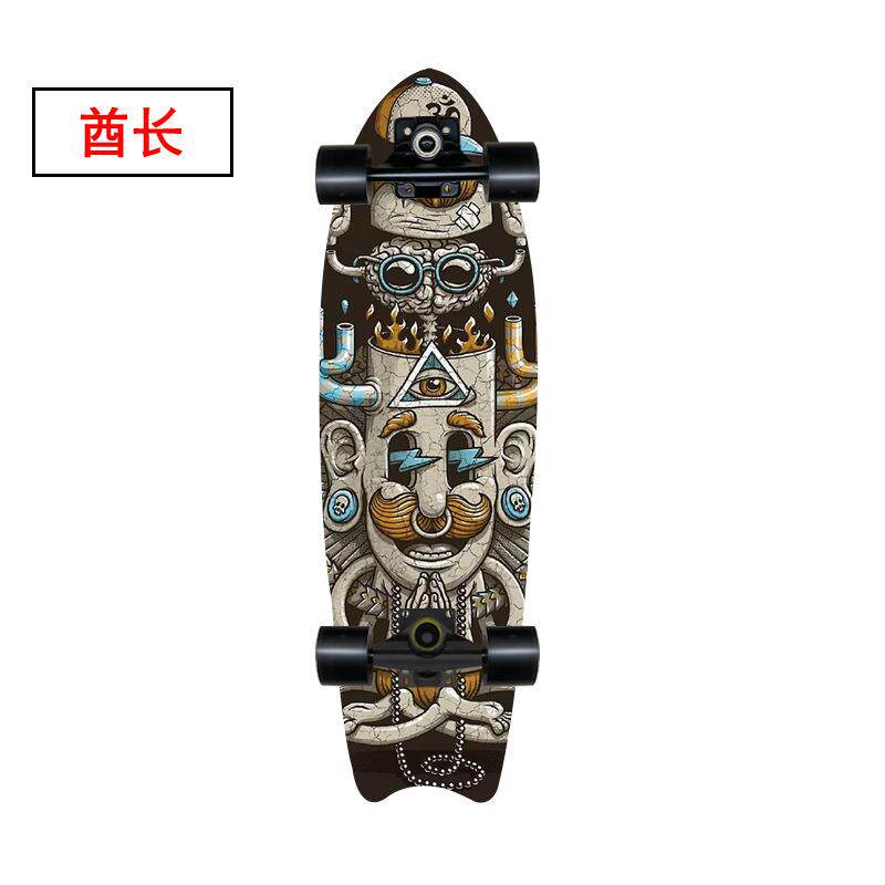 鱼板四轮单翘刷街板surfsk纺织机械配件