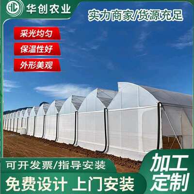 连栋薄膜温室大棚蔬菜种植薄膜温室大棚智能温室设计建设厂家