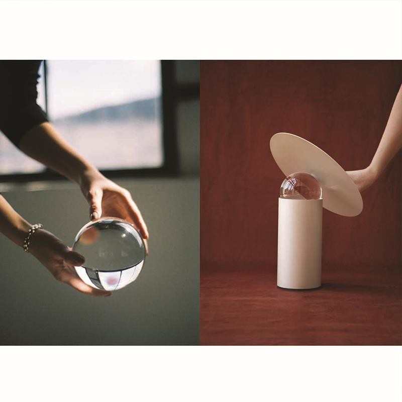 水晶台灯北欧简约创意台灯ins设计师卧室床头灯轻奢高级装饰摆件