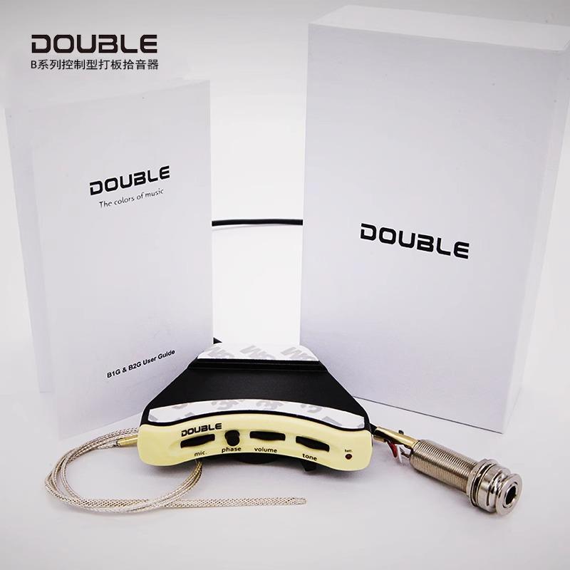 Double德A博B1GBG民谣他拾音器吉开孔打2板压电古典音孔A1B2GG2G