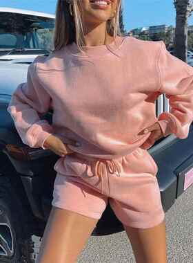 Women's fleece thick long sleeved hoodie, hip hugging