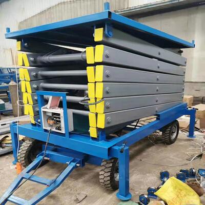 升降平台电动升降平台SJD导轨式液压升降载货平台