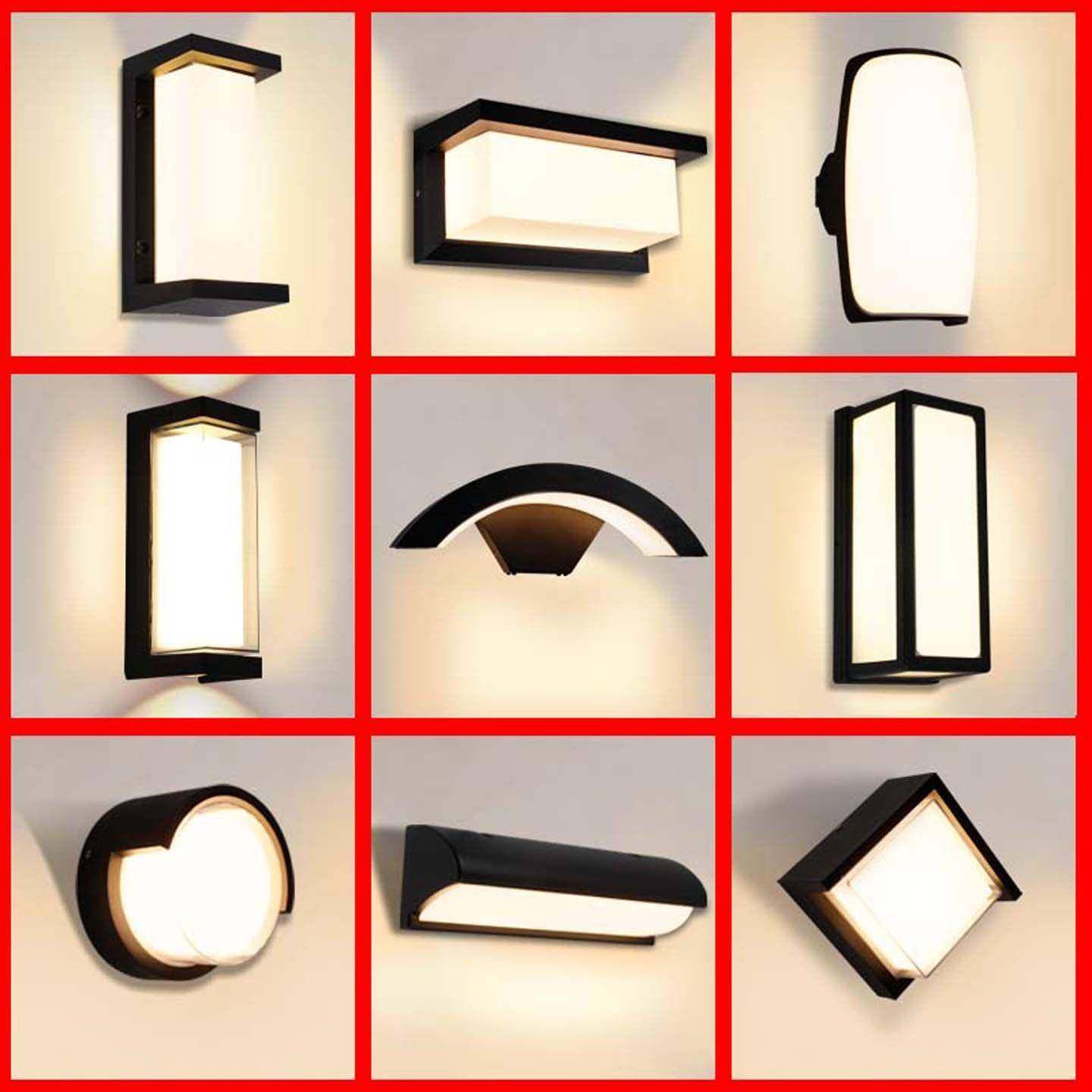 户外防水壁灯led超亮别墅庭院花园露台现代简约室内走廊过道墙灯