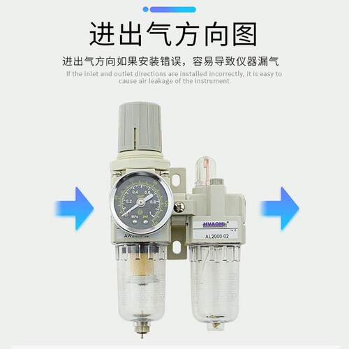 气源处理器AC2010-02气动元件过滤器二联件AC3010-03/4010-04