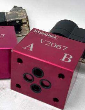 压止回阀V3068-DC24V调压阀V2068-T02泄压阀台湾新鸿HYDROMAX