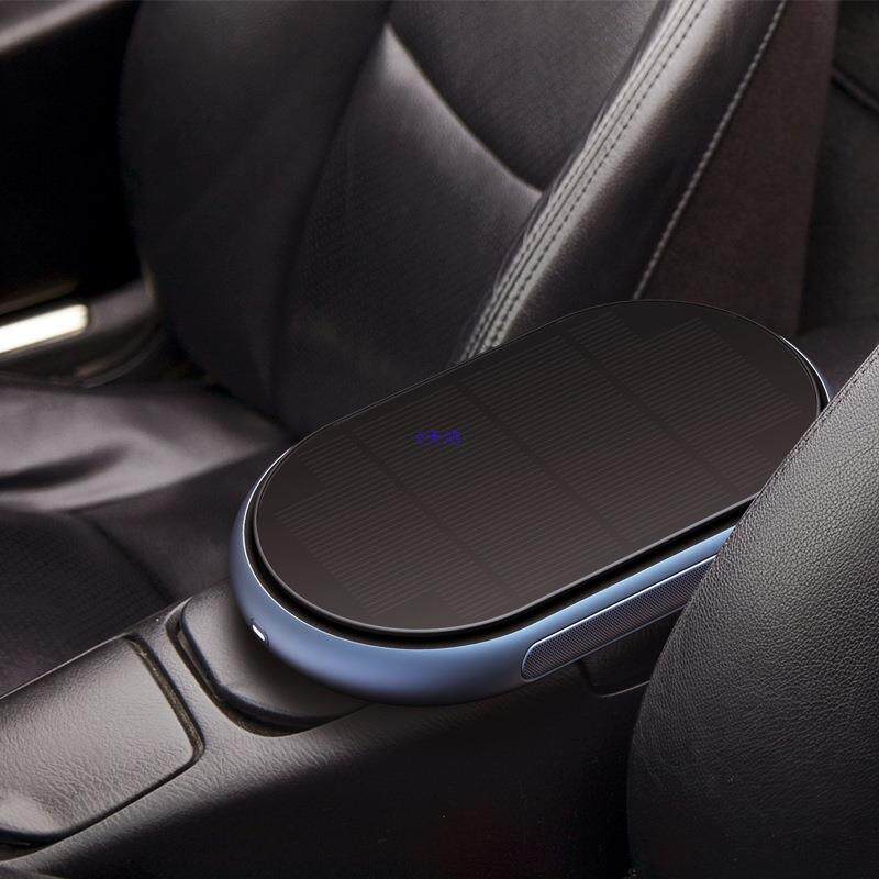 新款车载无线太阳能空气净化器汽车内用负离子祛异味祛甲醛除雾霾