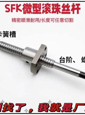 SFK0601/0801/0802 /0804/0805/1010微型滚珠丝杆套装 丝杠TBI