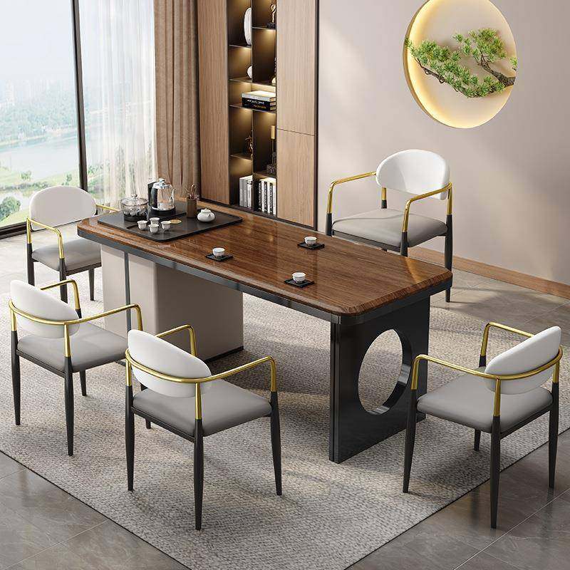 乌金木实木茶桌椅组合现代简约轻奢家用阳台茶台办公室两用一体桌,农用物资,其他肥料,淘宝优惠券,粉丝福利购,淘宝优惠卷