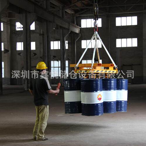 YL6叉车用六桶起吊夹铁桶塑料桶通用夹具装卸油