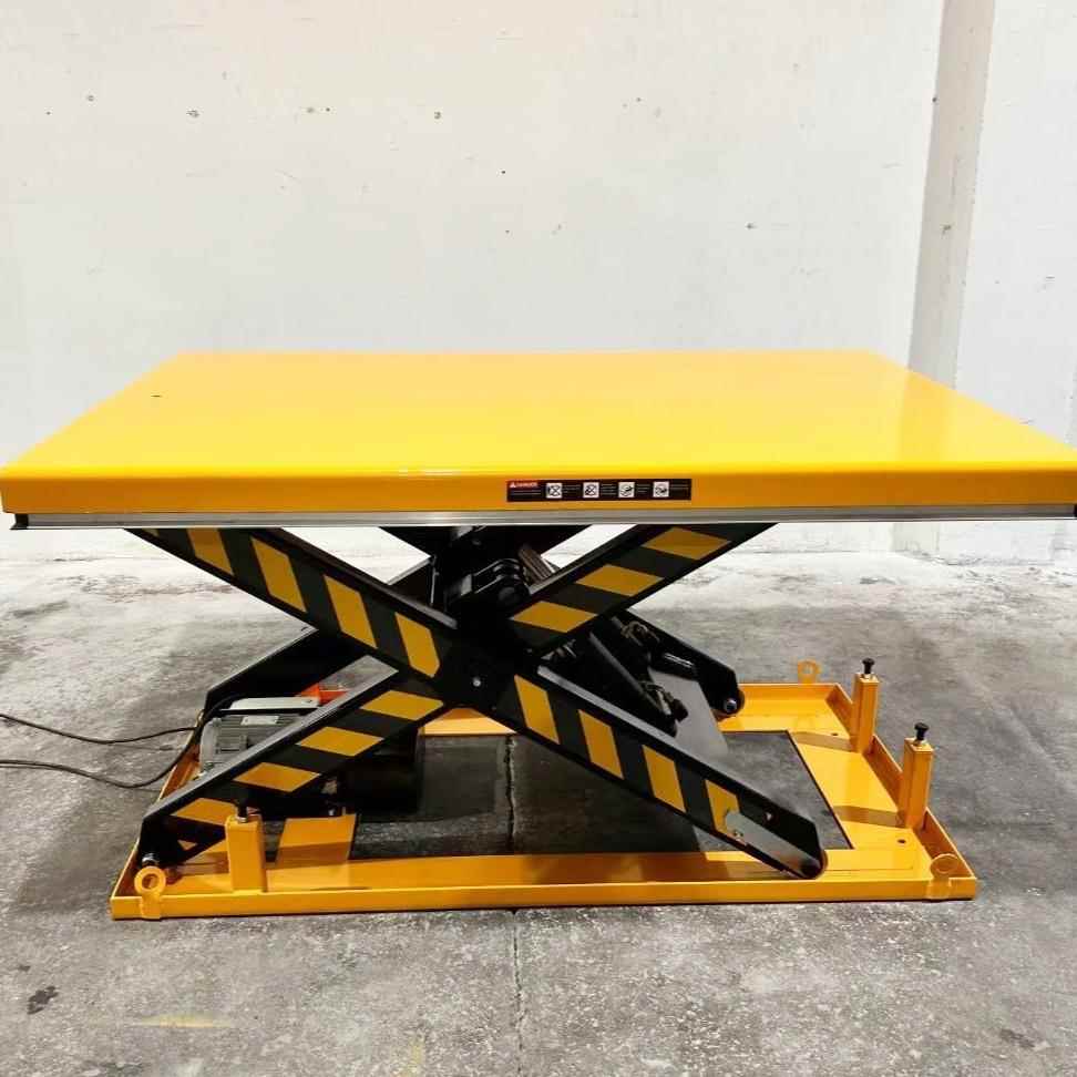 小型固定剪叉平台电动液压重型货物装卸货平台剪叉式升降机